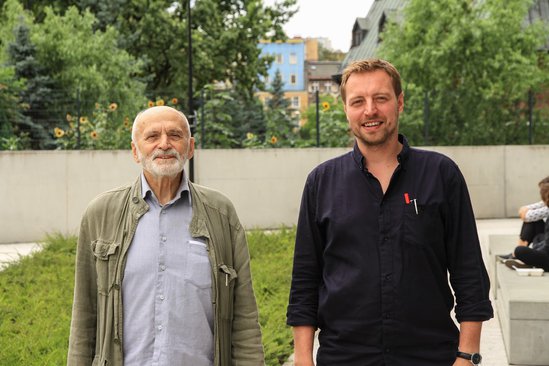 Prof. Zbigniew Bać i Jerzy Łątka, 09.08.2016, Wrocław, fot. Marcel Bilow