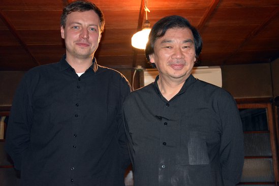 Shigeru Ban i Jerzy Łątka, Kioto, 12.04.2013